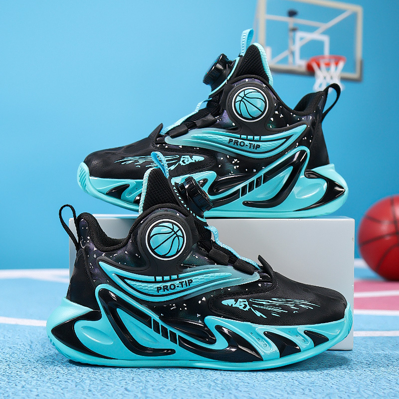 男童鞋2025秋季新款儿童篮球鞋训练鞋男孩皮面防水减震学生运动鞋
