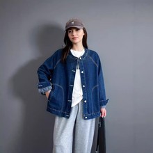 加肥加大码女牛仔外套2024新款胖mm春秋bf慵懒风巨显瘦欧货上衣潮