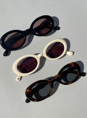 「Maroon」部分现货 Apercu Laurence 法式椭圆复古太阳眼镜/墨镜