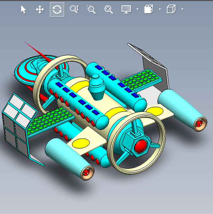 美国宇航局火星宇宙飞船模型图纸01200628