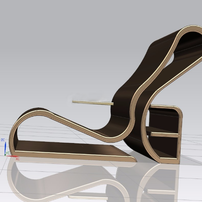 创意躺椅沙发座椅三维模型图纸01200902