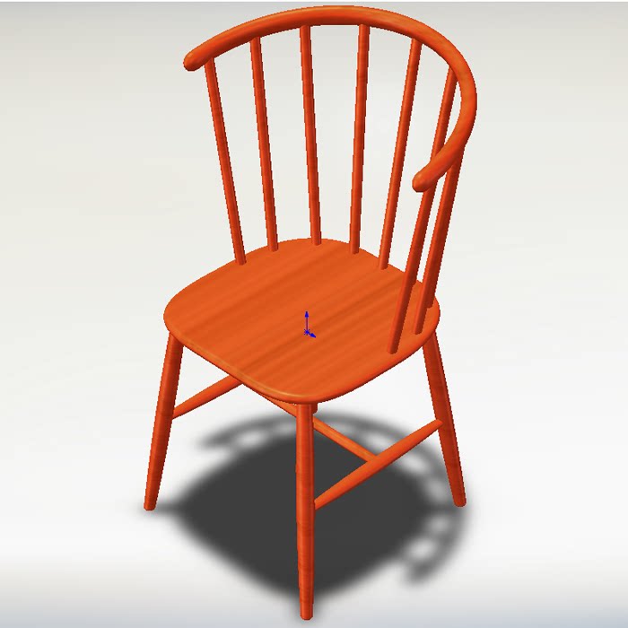 北欧公主椅三维图纸01200630