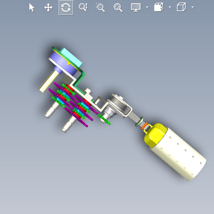 多量程液位计结构模型图01200603(step格式)