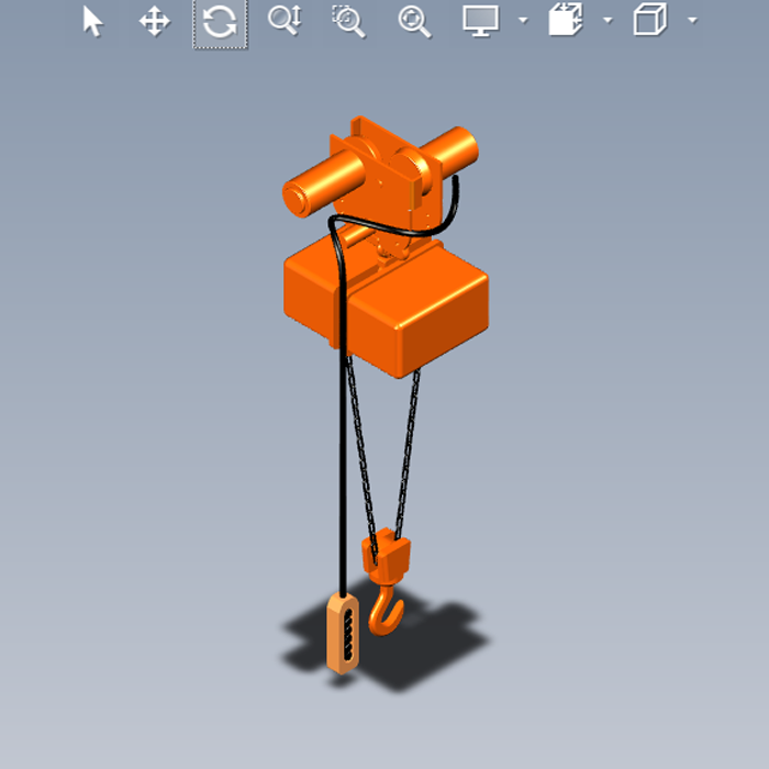 电动葫芦模型设计图纸01200710