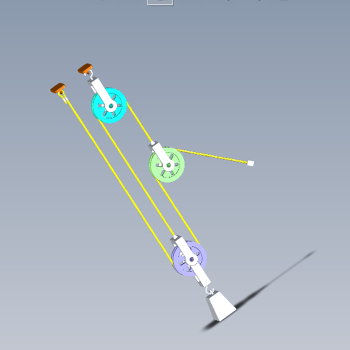 动滑轮机构模型图01200611