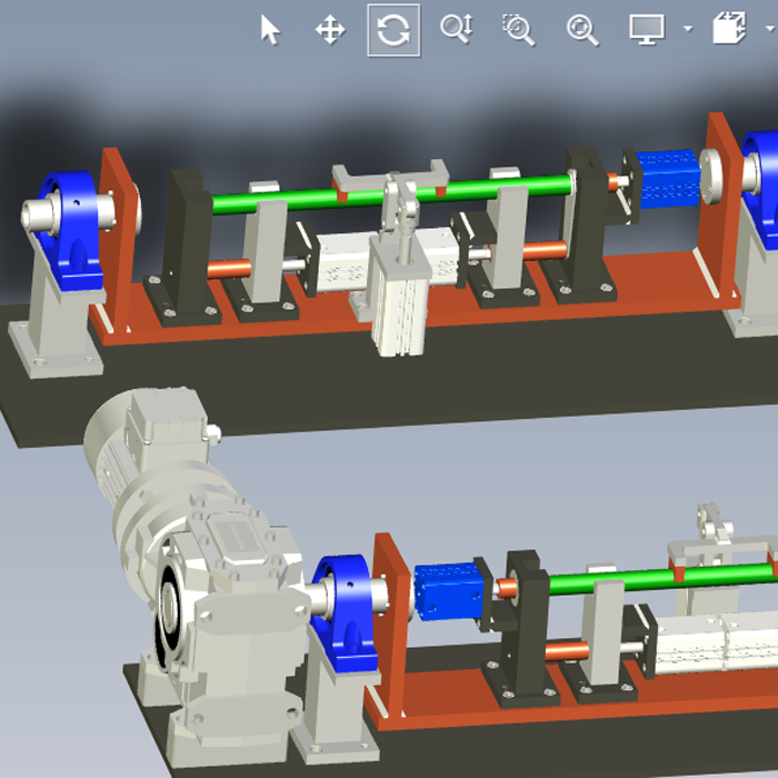 中心轴旋转定位装置设计模型图01200612