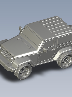 proe吉普车模型设计图纸01200825