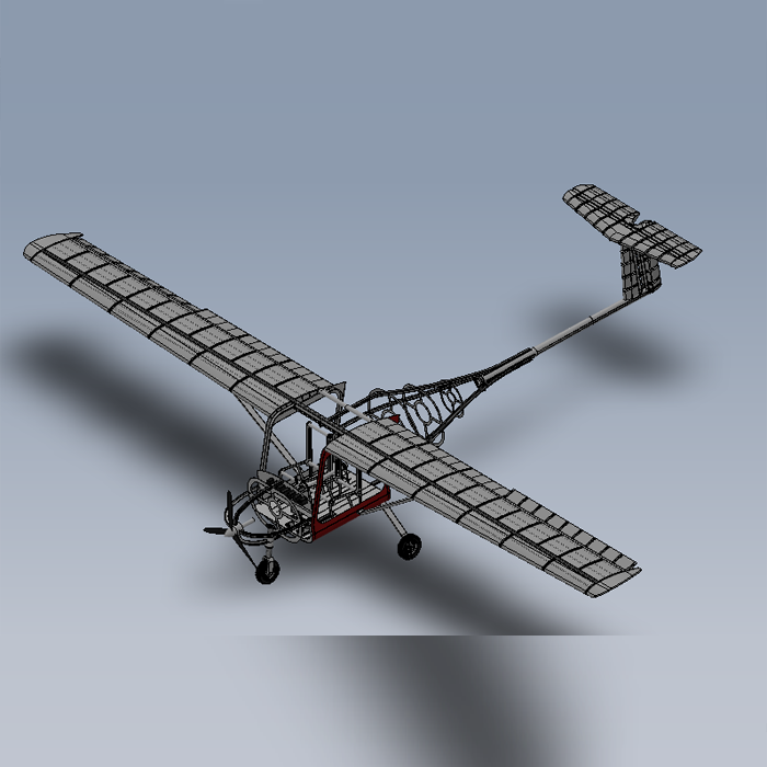 滑翔飞机结构设计模型图01200608