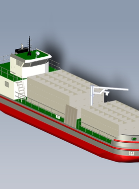 集装箱货运海运船舶模型图纸01201012