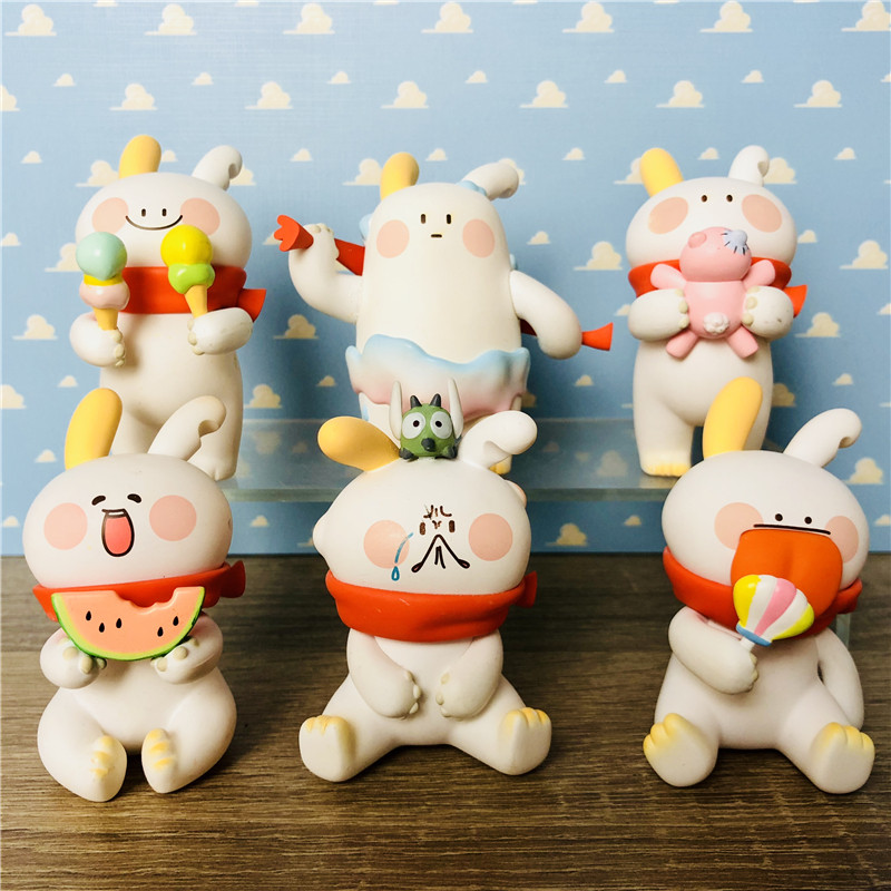 正版破耳兔子小小世界系列盲盒瓜瓜甜舔糖糖手办隐藏款礼物玩偶