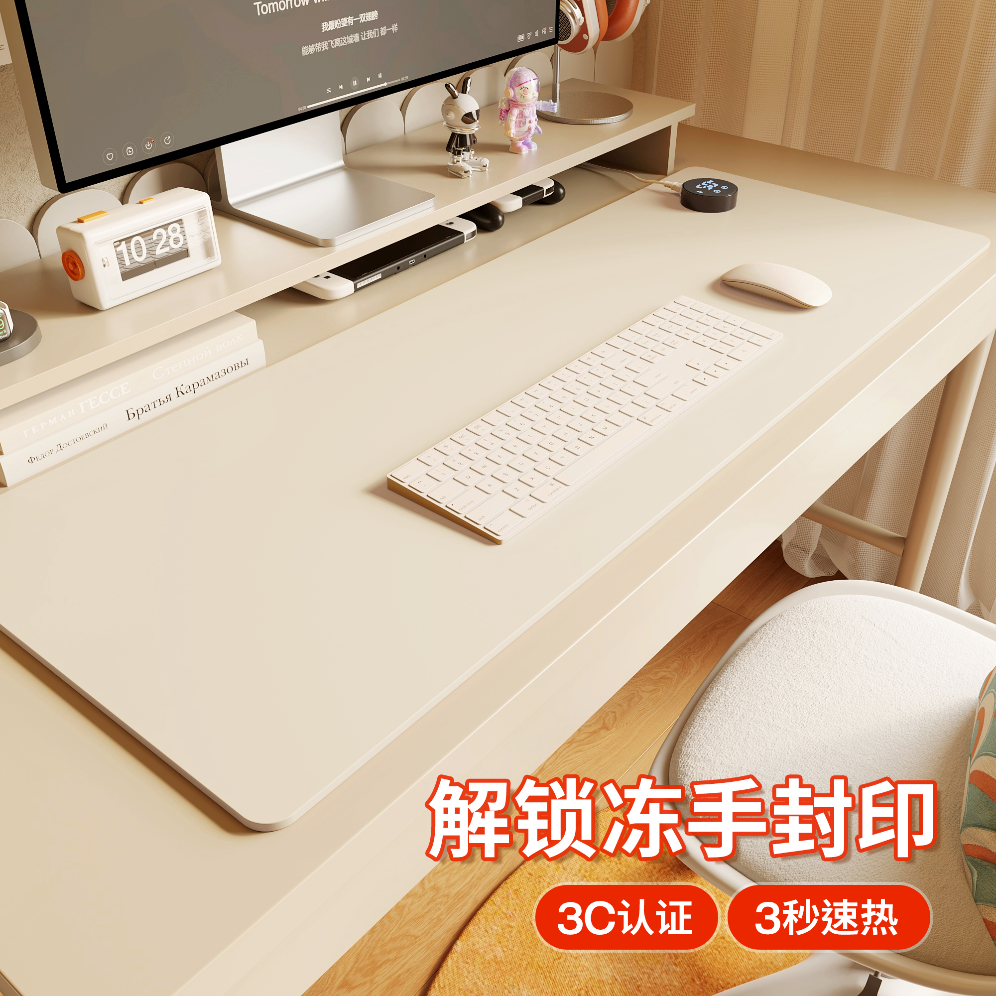 冬日续命神器发热鼠标垫在线发热