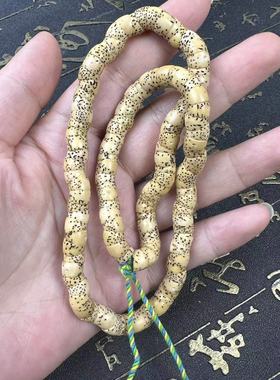 海南原生态星月菩提子108颗佛珠手串猪大肠藏式斜切扇面手链把玩