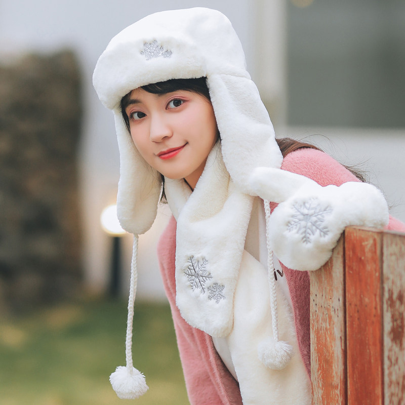 Hat scarf glove Three one Collar girl student birthday gift Gift box packaging suit winter girl keep warmin the Accessories/Leather belt/Hat/Muffler , Muffler/Gloves/Hat Kit , Three-piece  category - from Buy2taobao.com to provide professional Taobao agent buy service
