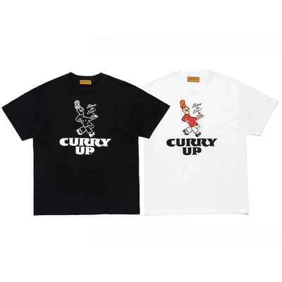 现货HUMAN MADEGRAPHICx T-SHIRTCURRY UP x VERDY 三方联名短袖