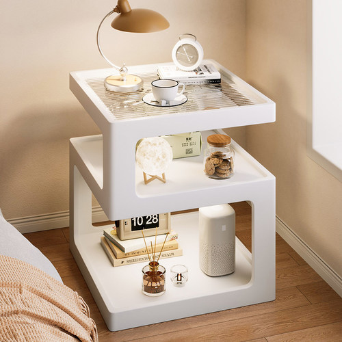 实木床头柜简约现代床边收纳柜边几创意小柜子家用卧室床头置物架