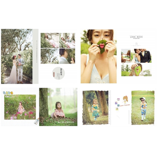 影楼婚纱照相册制作儿童宝宝成长相册定制情侣写真冲印照片加内页