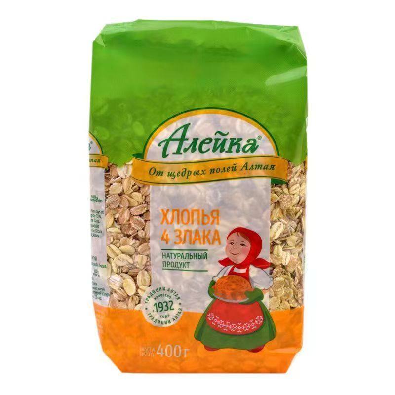 正品俄罗斯原装进口艾利克燕麦片400g/袋*3袋 早餐饱腹冲饮免煮