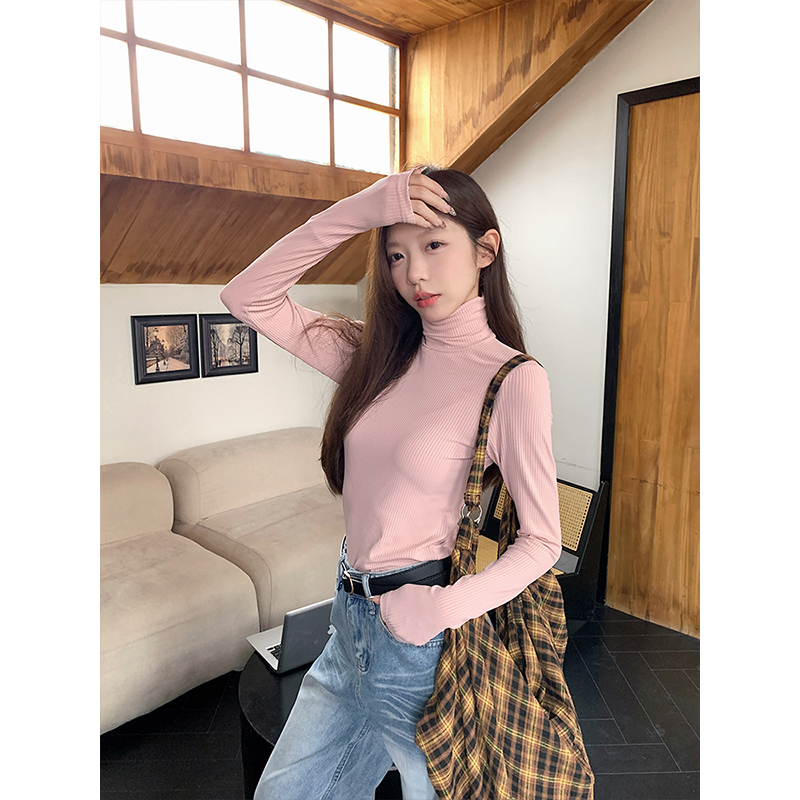 高领打底衫女保暖锁温内搭长袖