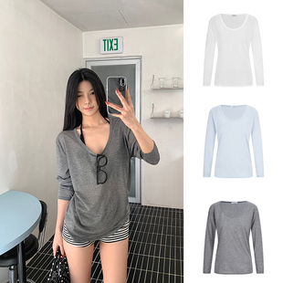 吊带背心 t恤女宽松休闲防晒罩衫 MosesQueen魔西女王薄款 微透长袖