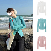 MosesQueen魔西女王韩系chic针织开衫 黑色上衣外套 修身 秋装 新款