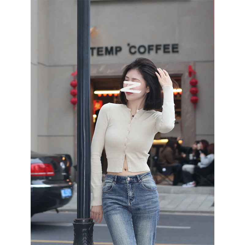 法式上衣外套针织开衫女百搭显瘦