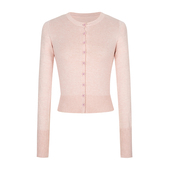 MosesQueen魔西女王纽扣针织衫 外套 气质百搭秋季 女2025新款 短款