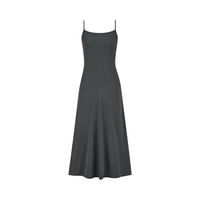 MosesQueen Raspberry Red stylish waist-cinching halter dress, slimming and form-fitting base long dress thumbnail 5