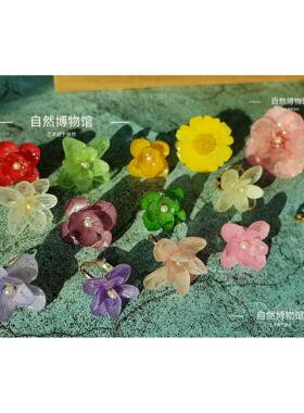 原创设计干花戒指天然永生花绣球