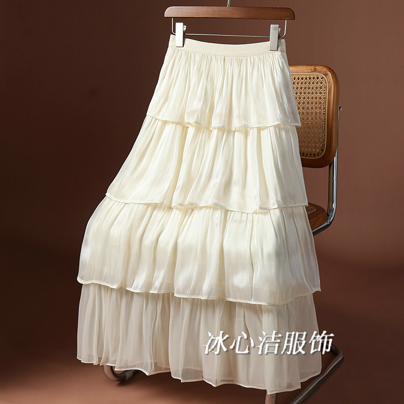 流光纱裙层层蛋糕裙半身裙