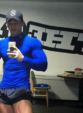 MCPW健身T恤训练运动长袖打底衫男兄弟篮球足球加绒速干pro紧身衣