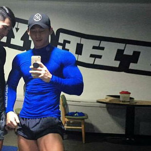 MCPW健身T恤训练运动长袖打底衫男兄弟篮球足球加绒速干pro紧身衣