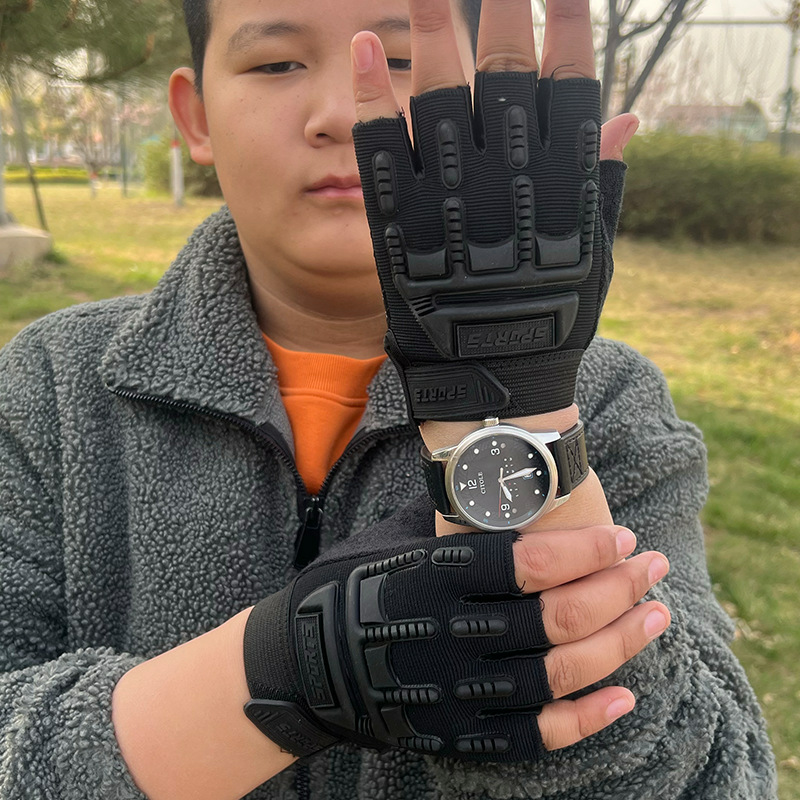 儿童半指手套男女军迷海豹自由兵