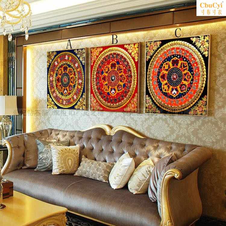 藏传佛教DIY方钻满贴钻钻石画唐卡六字真言坛城曼陀罗点钻十字|ruв категории домашний ткань, вышивка крестом и инструментов, принадлежностей, вышивка крестом suite - от Buy2taobao.com для оказания профессиональной услуги покупки агента Taobao