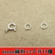 Колечки для украшений и бижутерии, 6mm, 1 шт, 2 шт