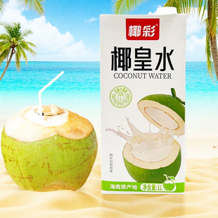 椰彩椰子水1L 12盒椰浆椰奶冻浓缩椰子汁椰拿铁甜品原料商用 包邮