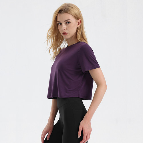 SilkFlex Tech运动健身T恤短袖女士丨luxiaojun丨LU71A9BC1