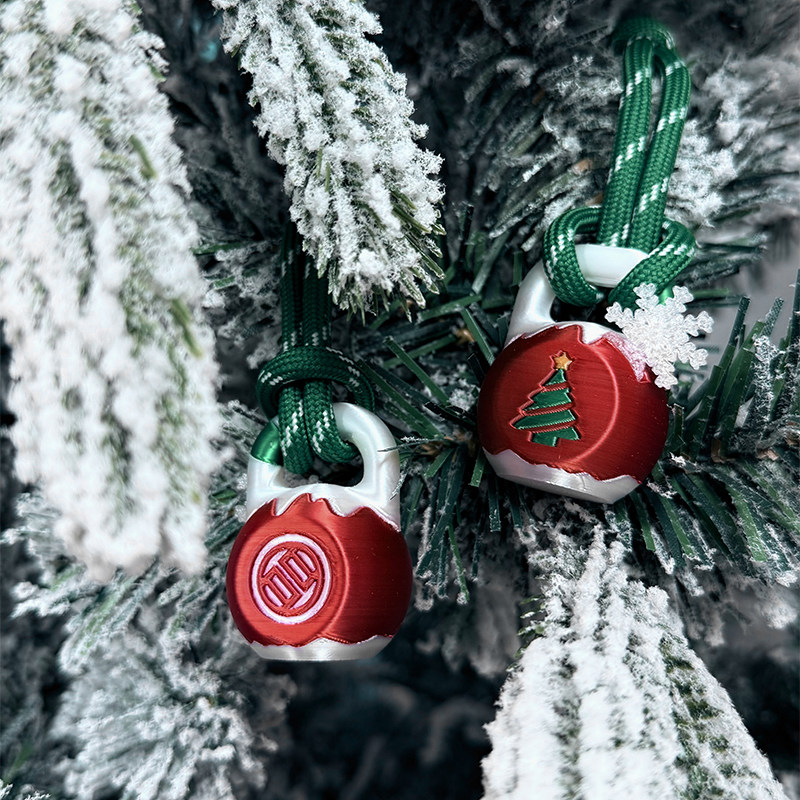 LUXIAOJUN圣诞节壶铃杠铃片挂件迷你背包小挂饰健身周边吕小军