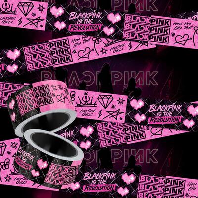 胶带粉墨防水长条贴纸