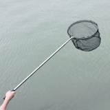 Шлем из нержавеющей стали, складной комплект, телескопическая рыболовная сеть для рыбалки