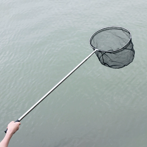 Шлем из нержавеющей стали, складной комплект, телескопическая рыболовная сеть для рыбалки