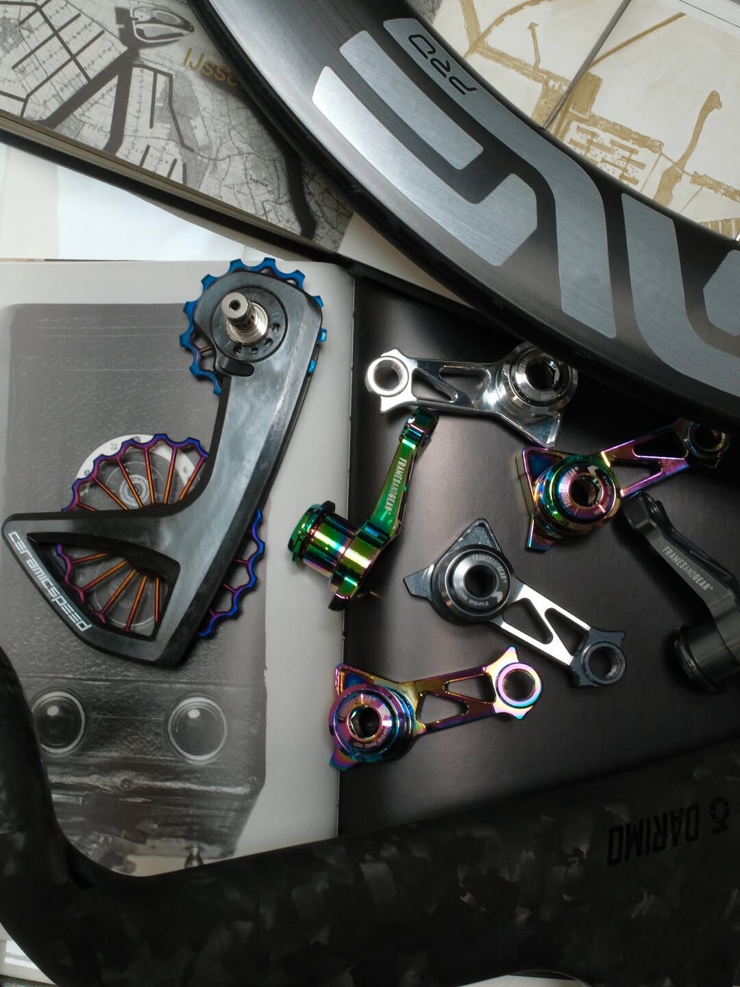 Framesandgear公路车直装尾钩波加查欧洲同款 铝合金尾勾闪电梅花