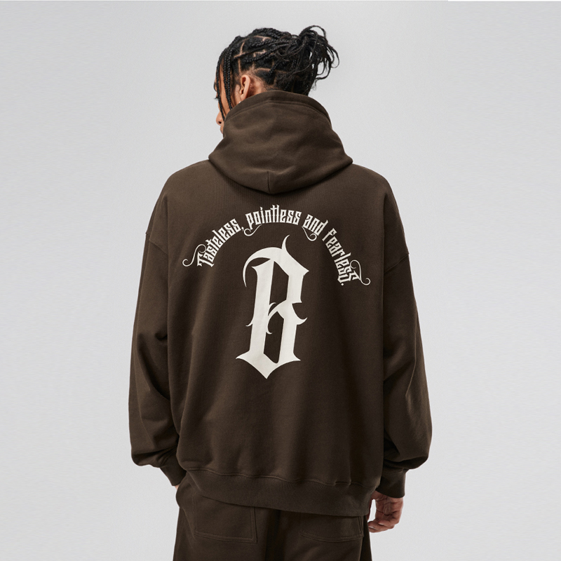 印花BONELESS连帽卫衣