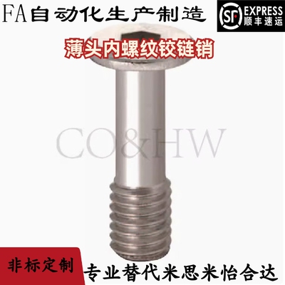 超薄头内六角铰链销 MIK01-D6 8 10-L15 20 25 30-A