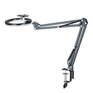 【2025新款】桌面俯拍手机直播支架画画书法绘画美甲第一视角拍摄万向架录视频专用可折叠桌面悬臂补光灯