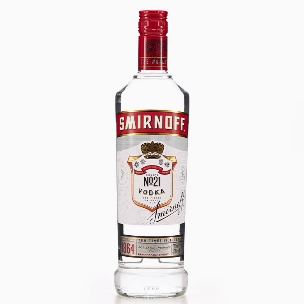 进口斯米诺红牌伏特加700ml调酒洋酒基酒鸡尾酒