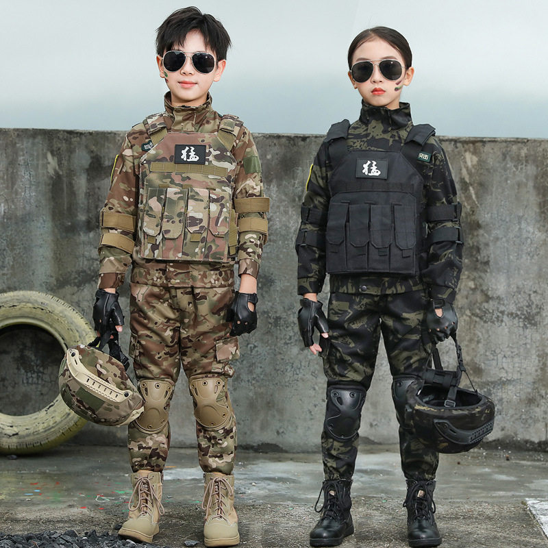 儿童迷彩服套装男童特种兵夏令营作训服幼儿园演出中小学生军训服