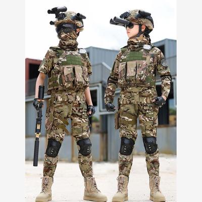 迷彩服儿童套装夏季短袖