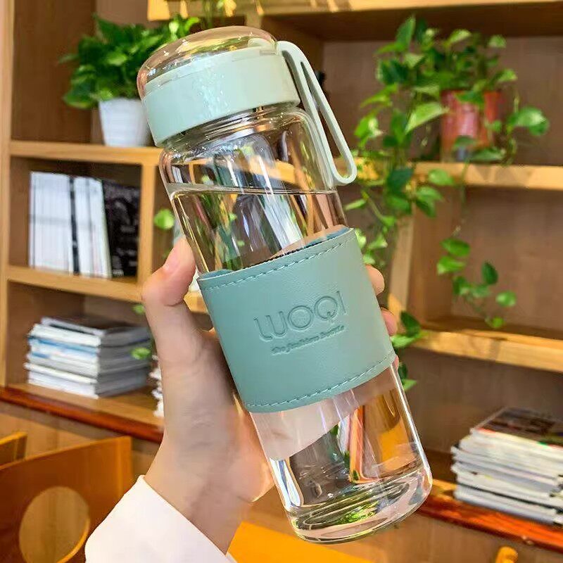 玻璃水杯女便携小巧可爱学生高颜值ins泡茶杯夏季喝水小杯子带盖
