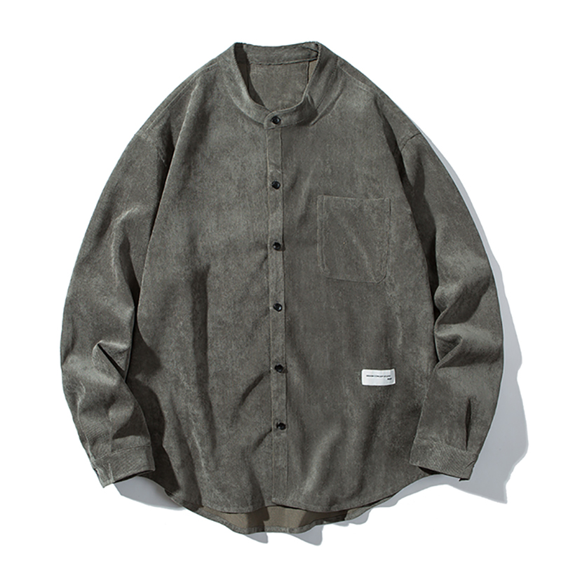 2024秋季复古潮流长袖百搭立领