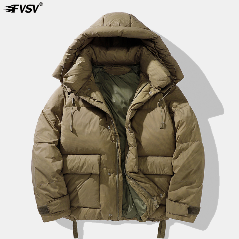 多口袋機能戶外防水防風羽絨服